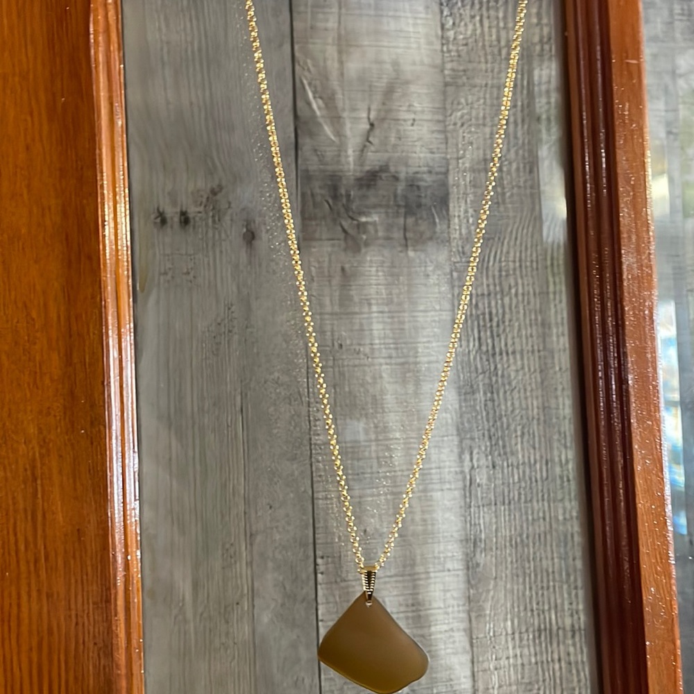 Montana Yellowstone River Glass Necklace
